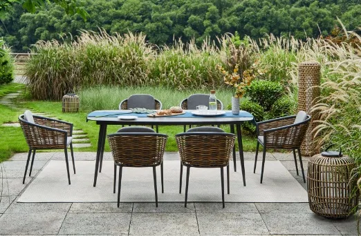 Musses Rattan/D7 Dining Set Ανθρακί