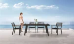 York/D7 Dining Set Ανθρακί