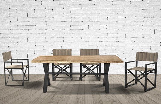 02-00-1257 Piazza/W-LUX + X-Fir Table Dining Set - Image 1