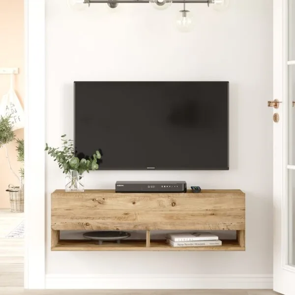 Έπιπλο Τηλεόρασης ArteLibre BEXLEY Πεύκο Μοριοσανίδα 100×31.6×29.6cm