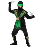ΠΡΑΣΙΝΟΣ KOMBAT NINJA (ολόσωμη φόρμα, θώρακας, ζώνη, δεσίματα χεριών & ποδιών, μάσκα, κορδέλα) - Image 3