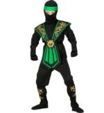 ΠΡΑΣΙΝΟΣ KOMBAT NINJA (ολόσωμη φόρμα, θώρακας, ζώνη, δεσίματα χεριών & ποδιών, μάσκα, κορδέλα) - Image 4