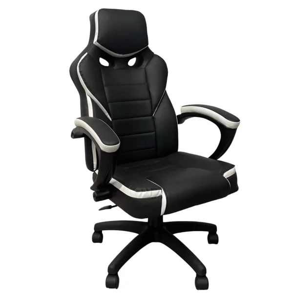 Καρέκλα Γραφείου ArteLibre Gaming ΚΛΕΟΝΙΚΗ Μαύρο/Λευκό 65x72x118-126cm
