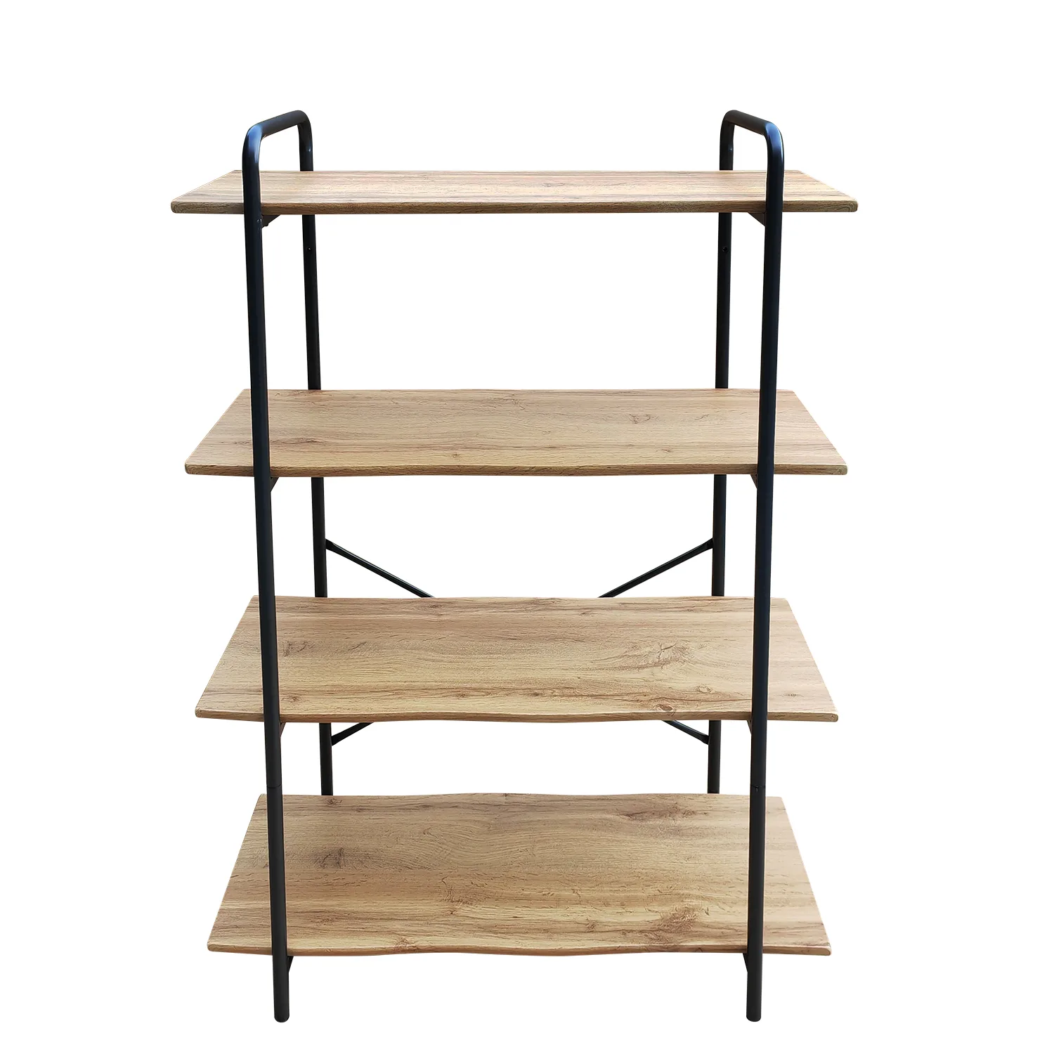 14330043-1 Ραφιέρα ArteLibre AMORA Φυσικό/Μαύρο MDF/Μέταλλο 80x34x112cm