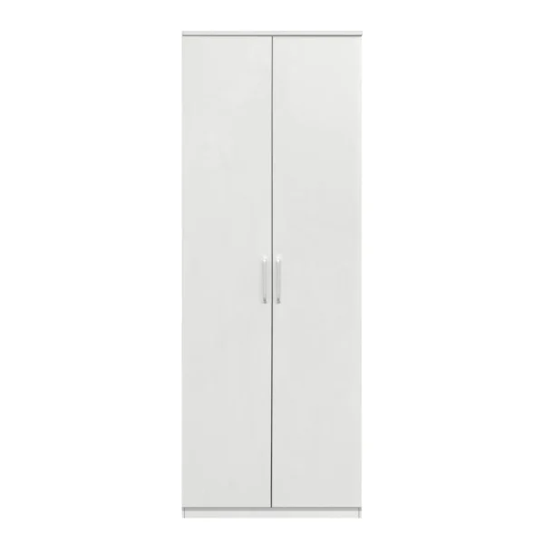 Ντουλάπα Δίφυλλη ArteLibre REIDUN Λευκό Μοριοσανίδα 60x50x195cm