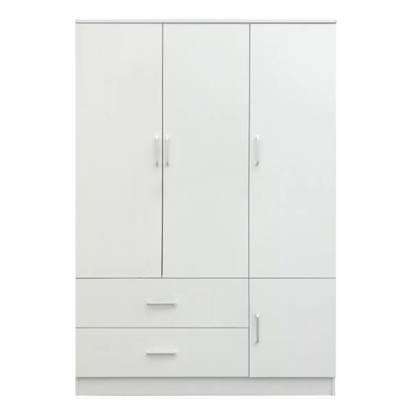 Ντουλάπα ArteLibre TUBEROSA Λευκό Μοριοσανίδα 120x50x180cm