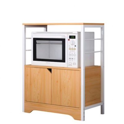 Ραφιέρα Κουζίνας ArteLibre AMUR Δρυς/Λευκό MDF/Μέταλλο 60x30x70cm