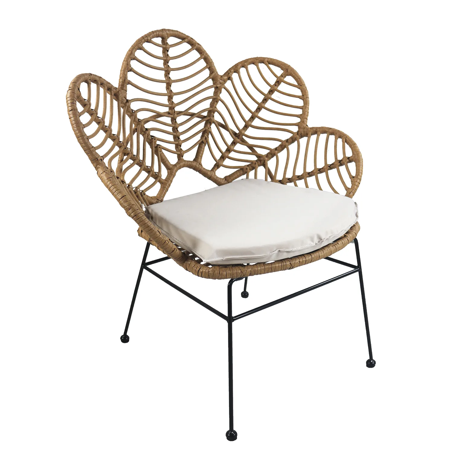 Καρέκλα Κήπου ArteLibre ALFIUS Φυσικό/Μαύρο Μέταλλο/Rattan 72x62x86cm Καρέκλα Κήπου ArteLibre ALFIUS Φυσικό/Μαύρο Μέταλλο/Rattan 72x62x86cm