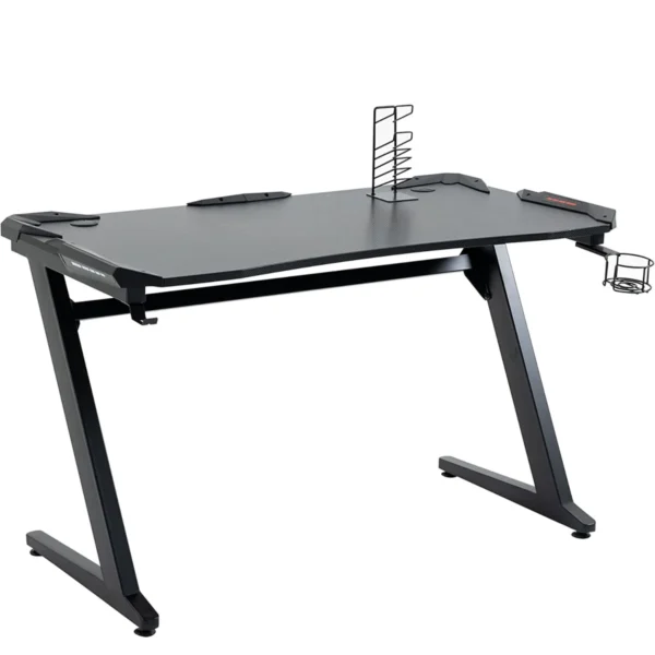 Γραφείο Gaming ArteLibre LEIA Μαύρο Ξύλο/Μέταλλο 120x65x75cm
