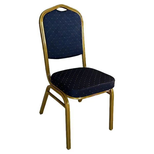 Καρέκλα Catering ArteLibre AUREVIA Μπλε/Χρυσό Ύφασμα/Μέταλλο 57x40x93cm
