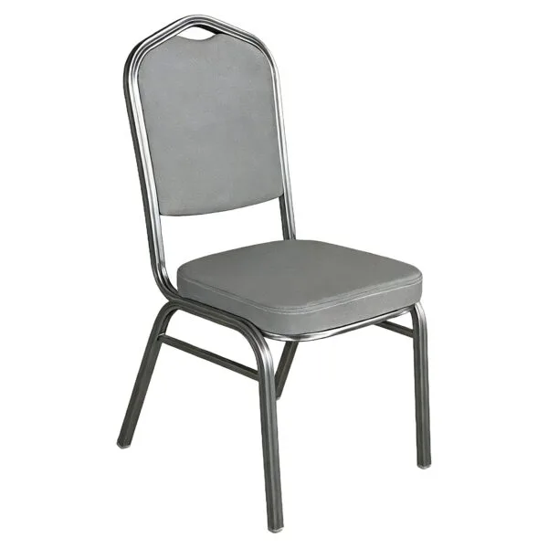 Καρέκλα Catering ArteLibre AUREVIA Γκρι/Ασημί Ύφασμα/Μέταλλο 57x40x93cm
