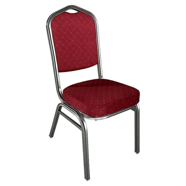 Καρέκλα Catering ArteLibre AUREVIA Κόκκινο/Ασημί Ύφασμα/Μέταλλο 57x40x93cm