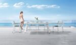 York/D7 Dining Set Λευκό