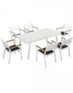York/D7 Dining Set Λευκό - Image 4