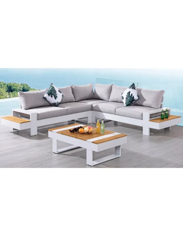 Allegra corner set αλουμινίου με polywood