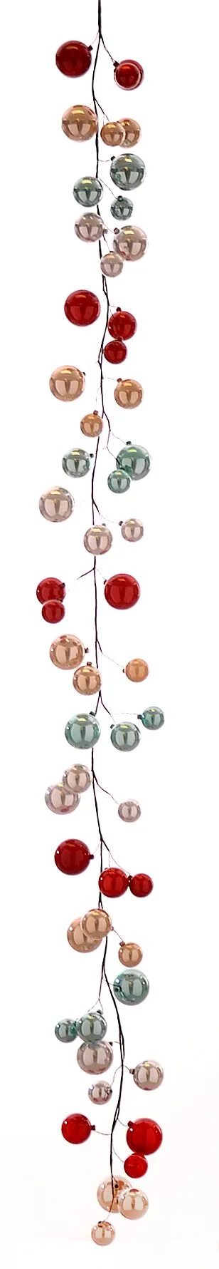 4/12-182cm Γιρλάντα με πολύχρωμες πλαστικές μπάλες