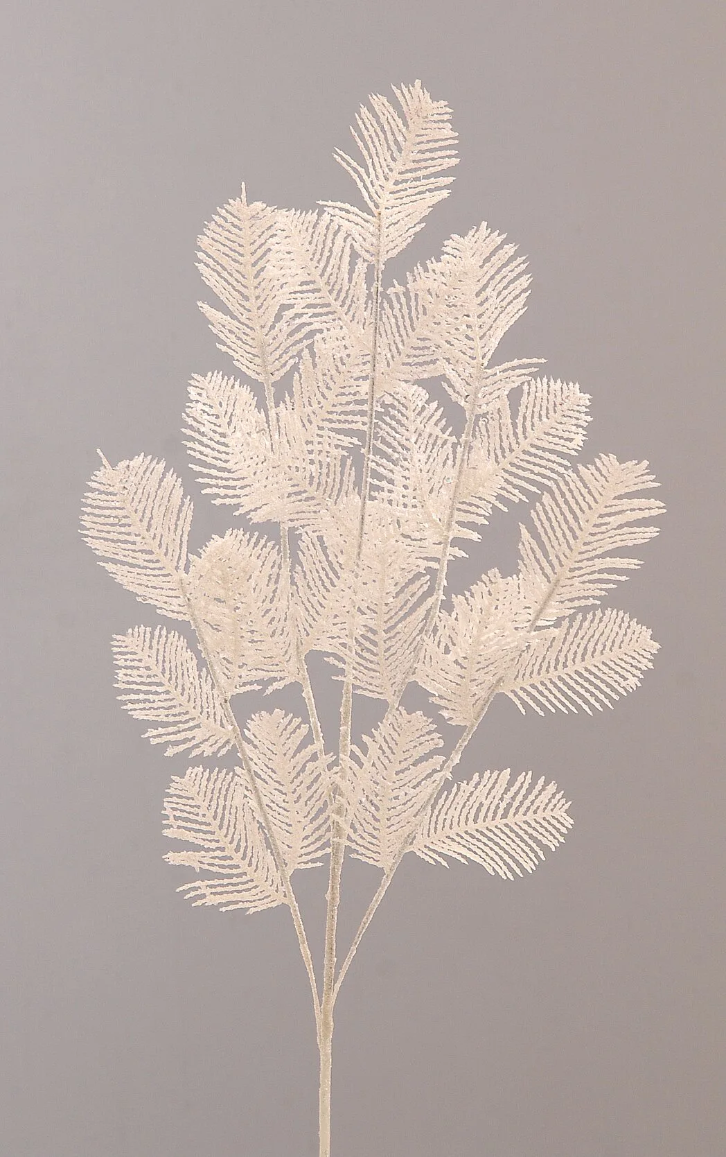 20224 12/288-62cm Λευκό κλαδί με φύλλα