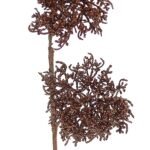 12/72-80cm Καφέ διπλό λουλούδι με γκλίτερ