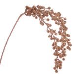 12/96-80cm Χρυσό κρεμαστό κλαδί με γκλίτερ και berries