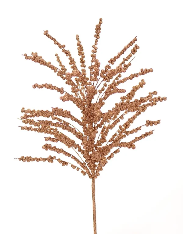 24/192-65cm Ροζ-χρυσό κλαδί με berries