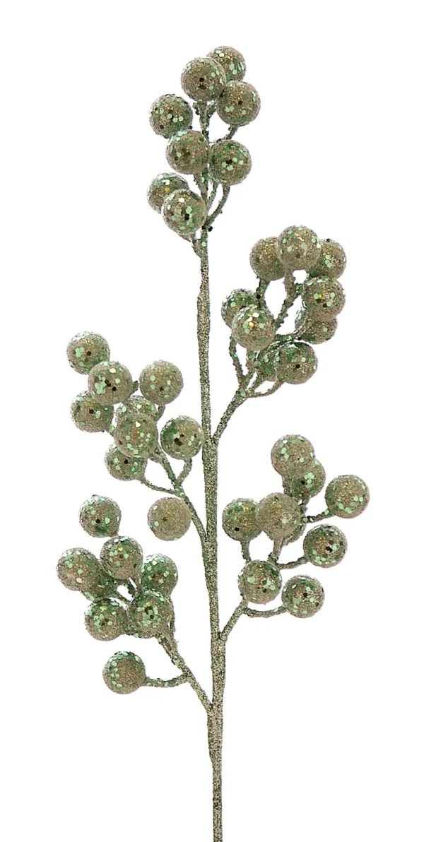 12/72-75cm Κλαδί με ανοιχτοπράσινα berries
