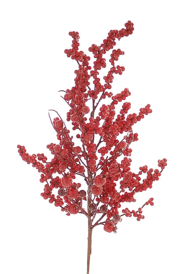12/48-72cm Κόκκινο κλαδί με berries