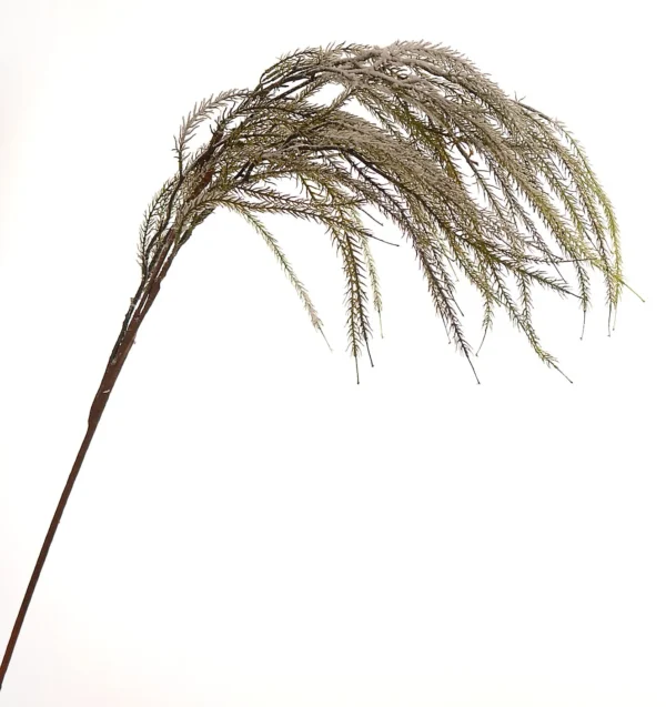 12/144-110cm Χιονισμένο πράσινο διακοσμητικό κλαδί