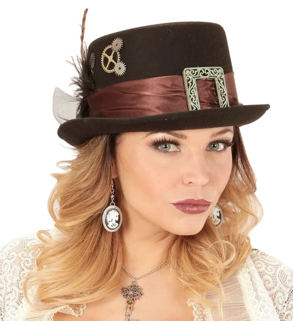 Καπέλο SteamPunk Τσόχινο