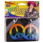 Σκουλαρίκια Hippie Με Σήμα Ειρήνης