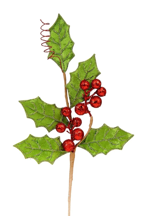 24/240-47cm Κλαδί με φύλλα και berries