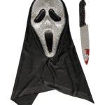 Σετ Μάσκα Scream & Μαχαίρι Με Στρασάκια