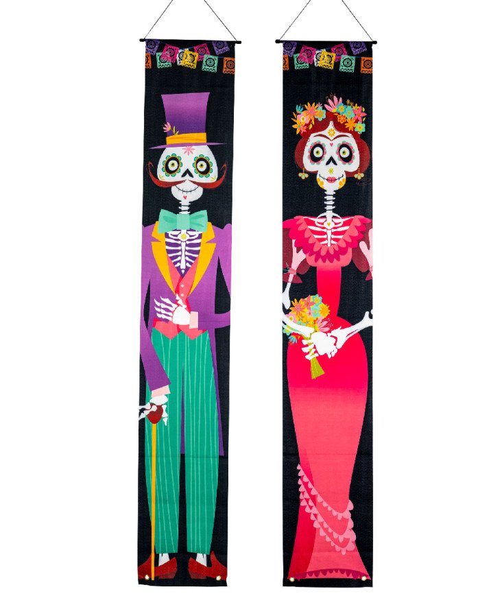 CA_19728_diakosmitiki_banner_day_of_the_dead Διακοσμητικά Banner Day Of The Dead Υ.: 180cm 2τμχ - Image 1