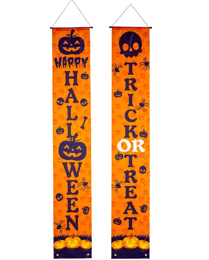 CA_19729_diakosmitika_banner_happy_halloween Διακοσμητικά Banner Happy Halloween Υ.:180cm Σετ 2τμχ - Image 1