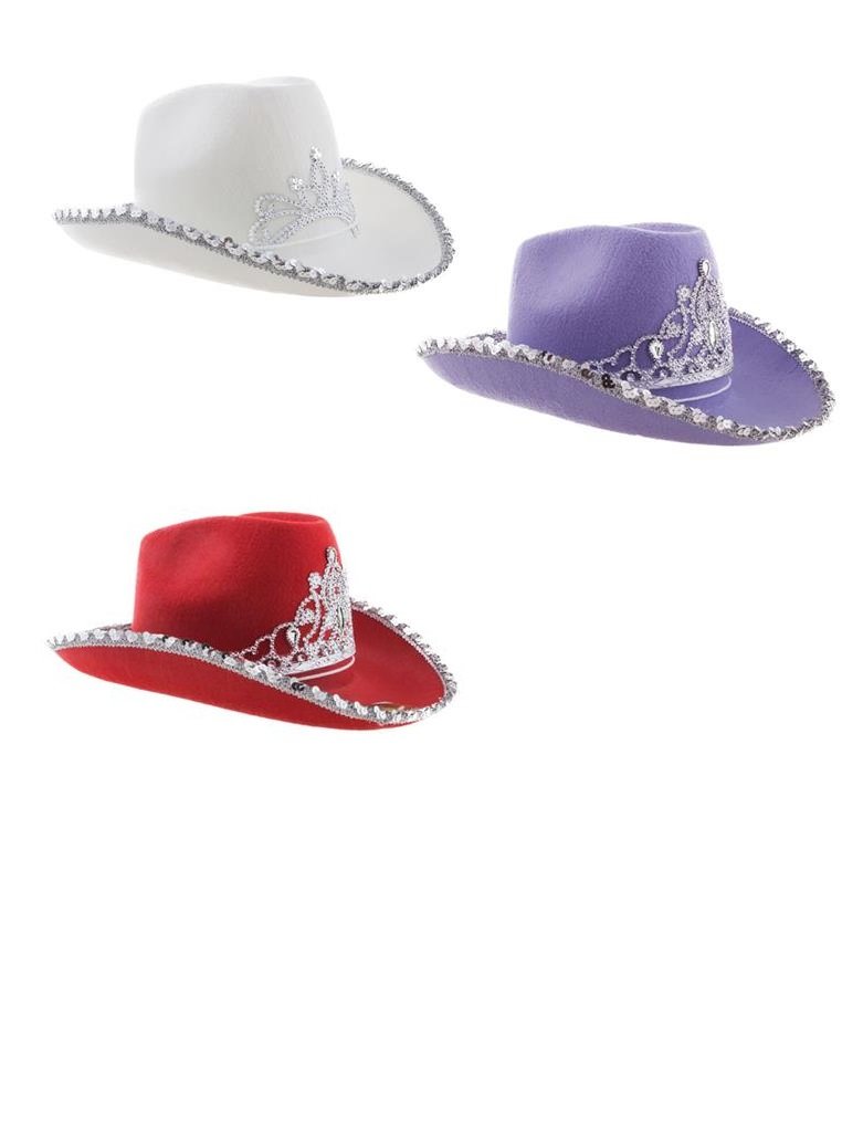 ES_50422_apokriatiko_kapelo_cowgirl_me_korona Καπέλο Καουμπόισα Με Κορόνα Σε Διάφορα Χρώματα - Image 1