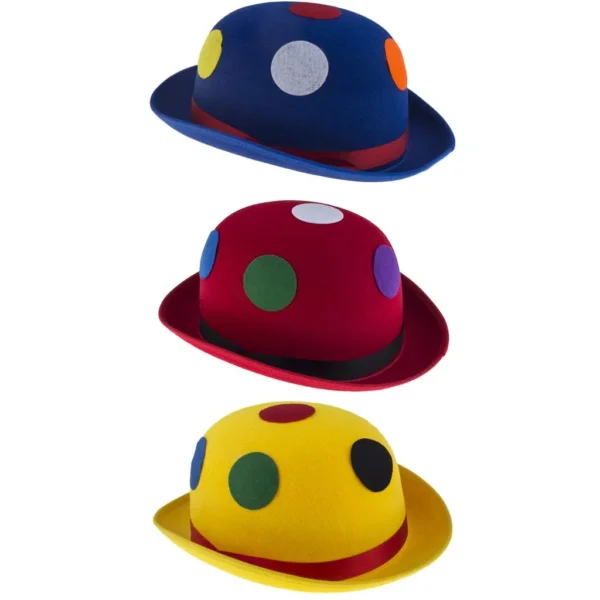 Καπέλο Κλόουν Τύπου Bowler Πολύχρωμο