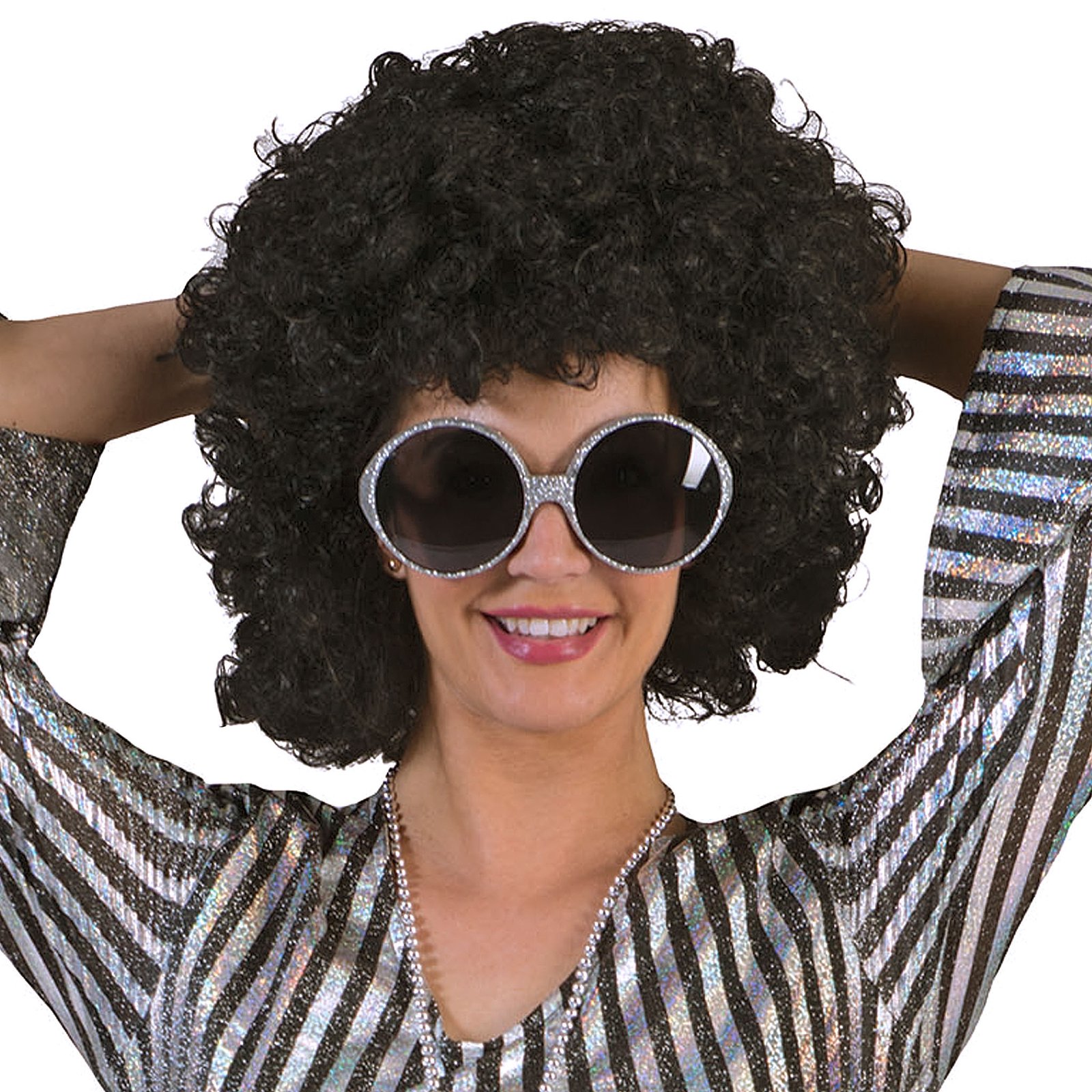 ES_57222_apokriatiki_perouka_afro_mavri Περούκα Αφάνα Άφρο Μαύρη - Image 1