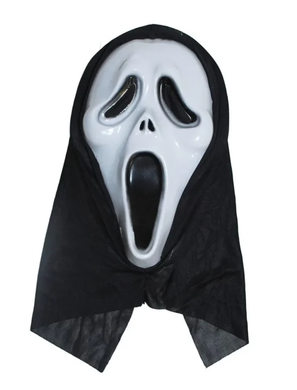 Μάσκα Scream Πλαστική Με Κουκούλα