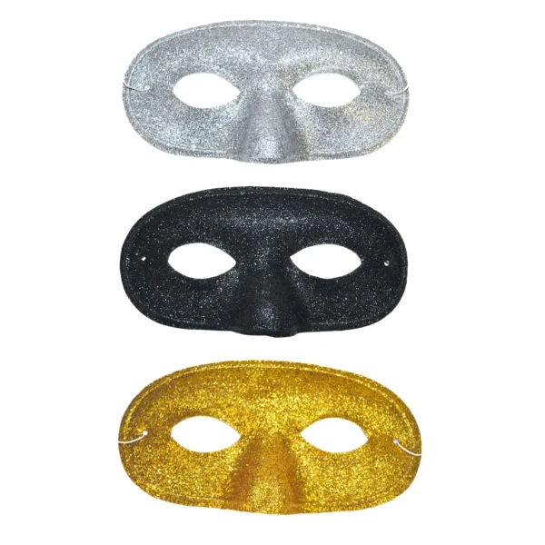Μάσκα Ματιών Ντόμινο Με Glitter