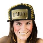 Καπέλο Μαύρο Χρυσό Party