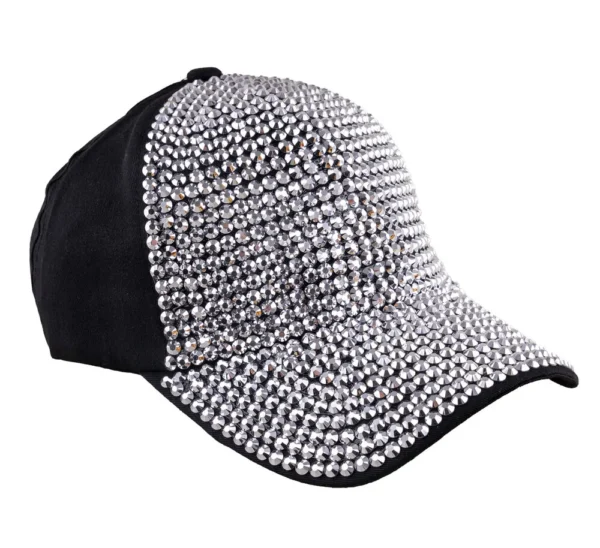 Καπέλο Disco Με Ασημί Strass