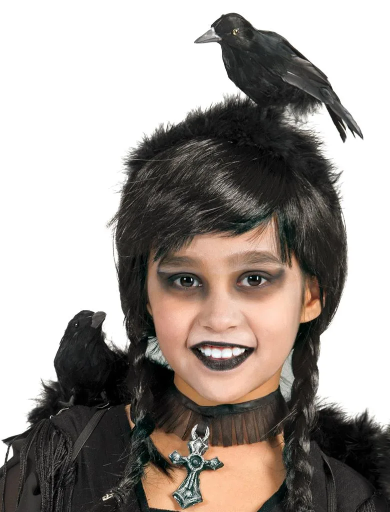 ES_74939_apokriatiki_steka_me_koraki Στέκα Halloween Με Διακοσμητικό Κοράκι