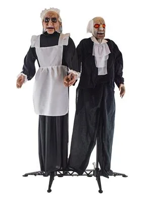 Διακοσμητικο Halloween Twin Housekeepers Με Φως & Ήχο 135cm