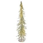 GLITTER  ΛΑΔΙ ΦΩΤΙΖΟΜΕΝΟ ΔΕΝΤΡΟ ΜΕ 500 LED ΣΕ GLITTER ΑΣΗΜΙ ΒΑΣΗ 20Χ120ΕΚ (ΜΠΑΤΑΡΙΑ)