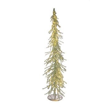 Picture16 GLITTER ΛΑΔΙ ΦΩΤΙΖΟΜΕΝΟ ΔΕΝΤΡΟ ΜΕ 400 LED ΣΕ GLITTER ΑΣΗΜΙ ΒΑΣΗ 18Χ100ΕΚ (ΜΠΑΤΑΡΙΑ) - Image 1