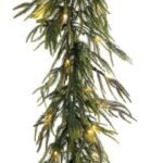 ΧΡ "PRE-LIT" ΠΡΑΣΙΝΗ ΓΙΡΛΑΝΤΑ 270ΕΚ ΜΕ 80 LED ΛΕΥΚΑ ΖΕΣΤΑ ΣΤΑΘΕΡΑ ΚΑΙ ΕΠΕΚΤΕΙΝΟΜΕΝΑ