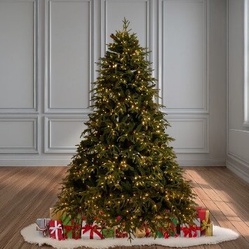 Picture238 ΧΡ ΔΕΝΔΡΟ ''PRE LIT FRANKLIN FIR'' 240ΕΚ ΜΕ 2000 RGB LED ΛΕΥΚΑ & ΠΟΛΥΧΡΩΜΑ ΛΑΜΠΑΚΙΑ - Image 1