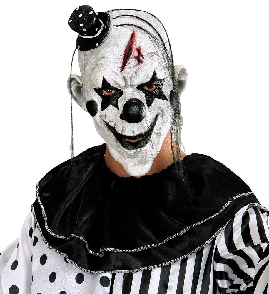 W_00848_apokriatiki_maska_latex_clown_tromou Μάσκα Latex Κλόουν Τρόμου - Image 1