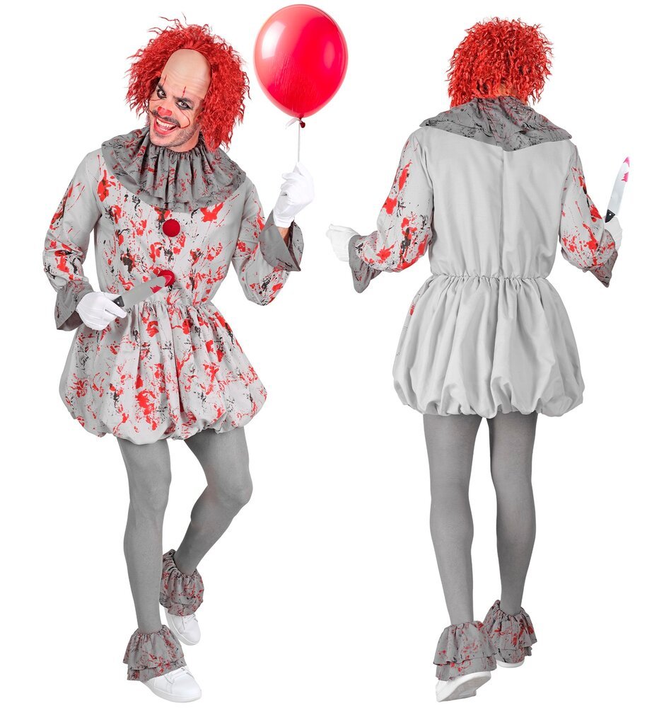 W_17133_apokriatiki_stoli_vintage_clown_tromou Στολή Κλόουν Τρόμου Unisex - Image 1