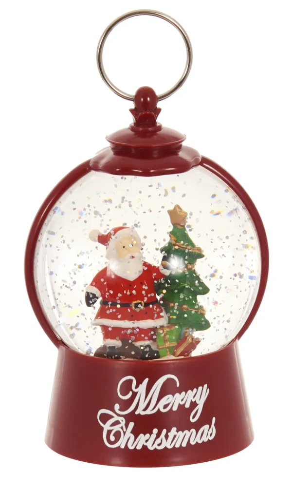 XMAS ΧΙΟΝΟΜΠΑΛΑ ΜΕ ΝΕΡΟ ΚΑΙ ΦΩΣ ΚΟΚΚΙΝΟ 11Χ10Χ16,3 ΕΚ